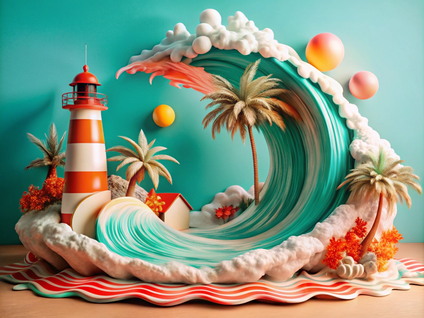 일러스트 스타일 illustration-style-웨이브 물경 파도 wave (5)