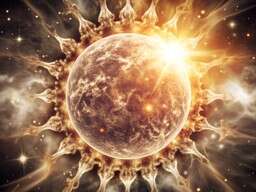 A Sun with a Star in the Background