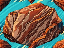 일러스트 배경 바위 버거