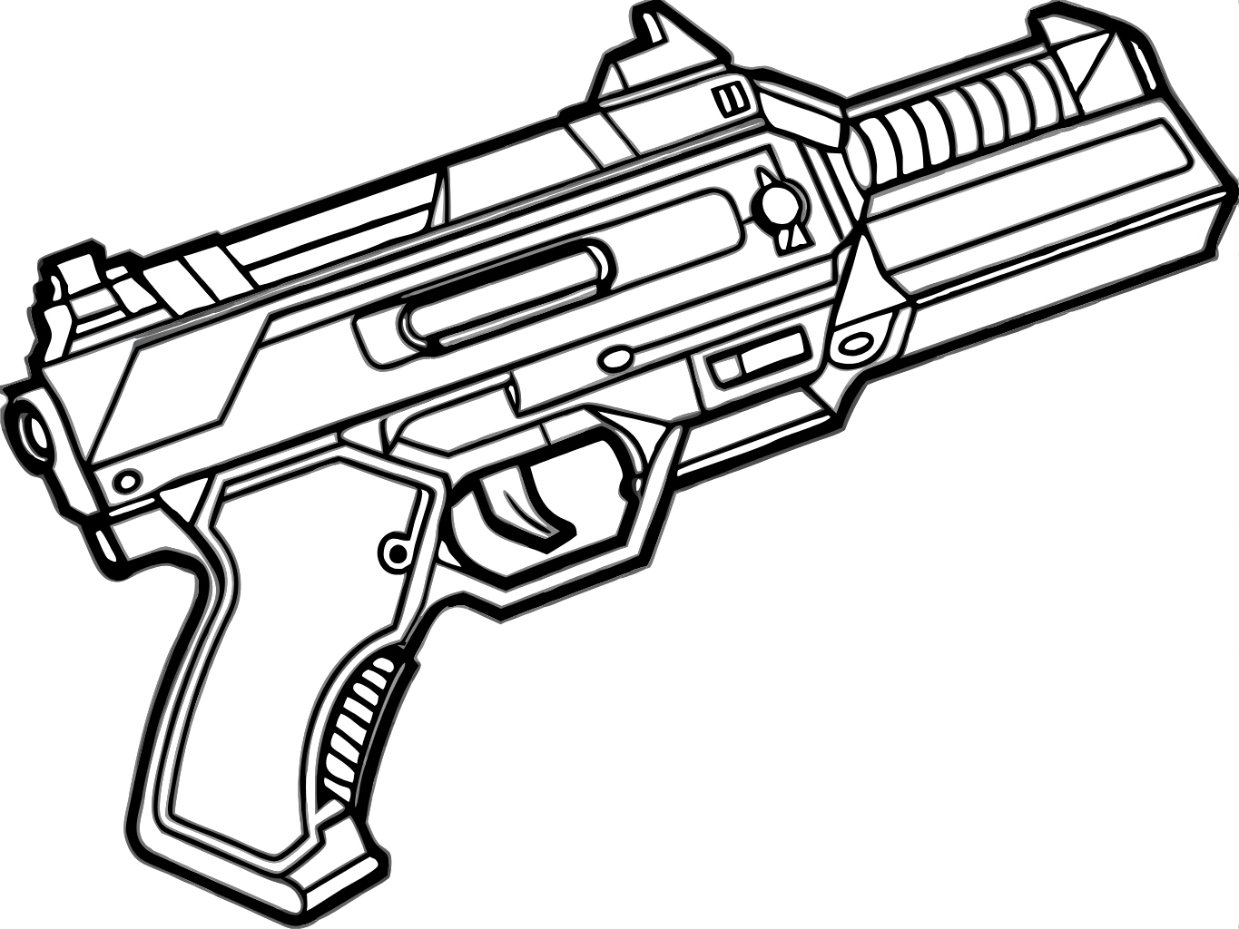 총 건 총싸움 총알 사격 위험 주의 부주의 경고 svg 벡터 원본 이미지 배경 파일_gun (35)