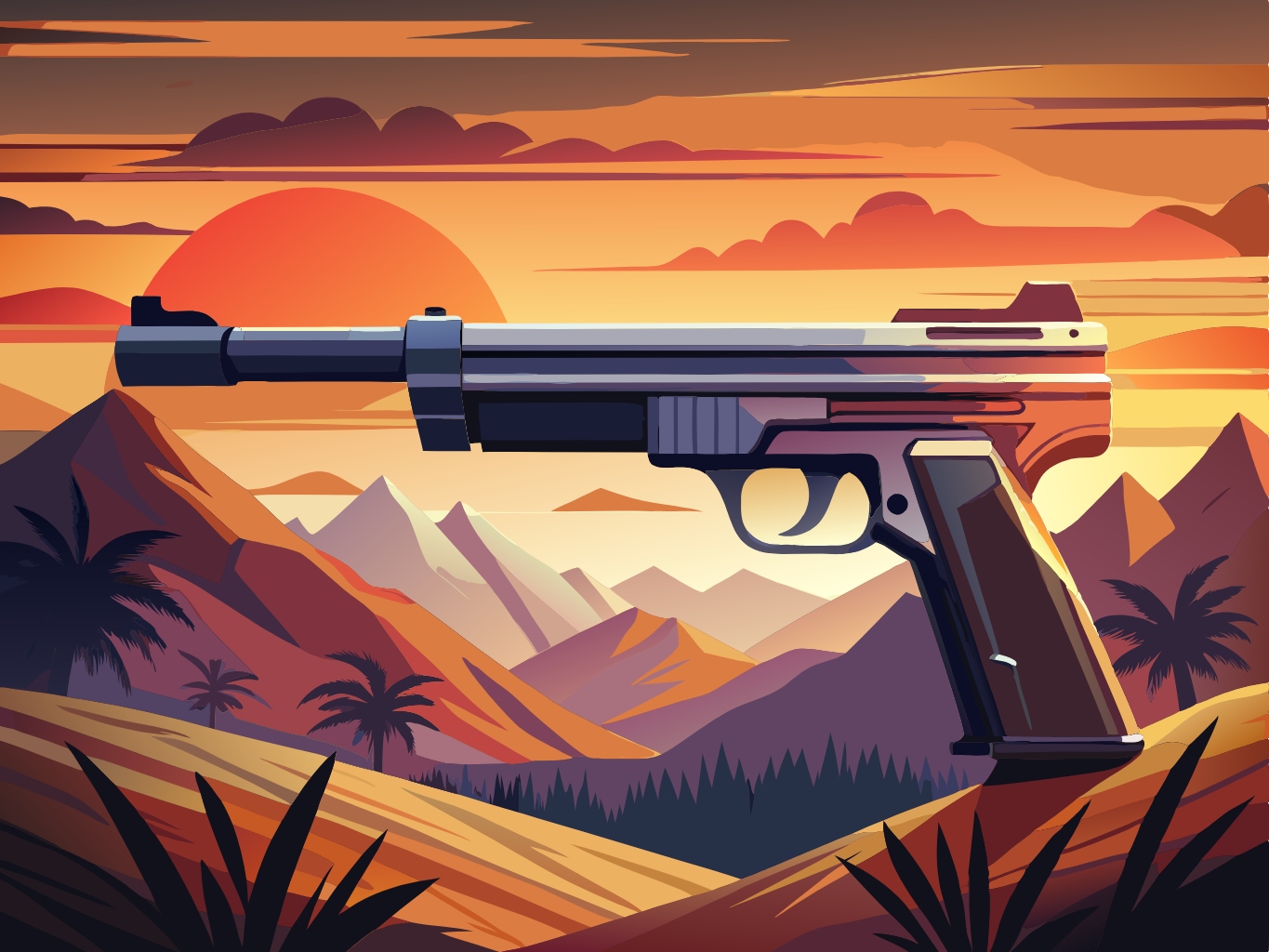 총 건 총싸움 총알 사격 위험 주의 부주의 경고 svg 벡터 원본 이미지 배경 파일_gun (39)