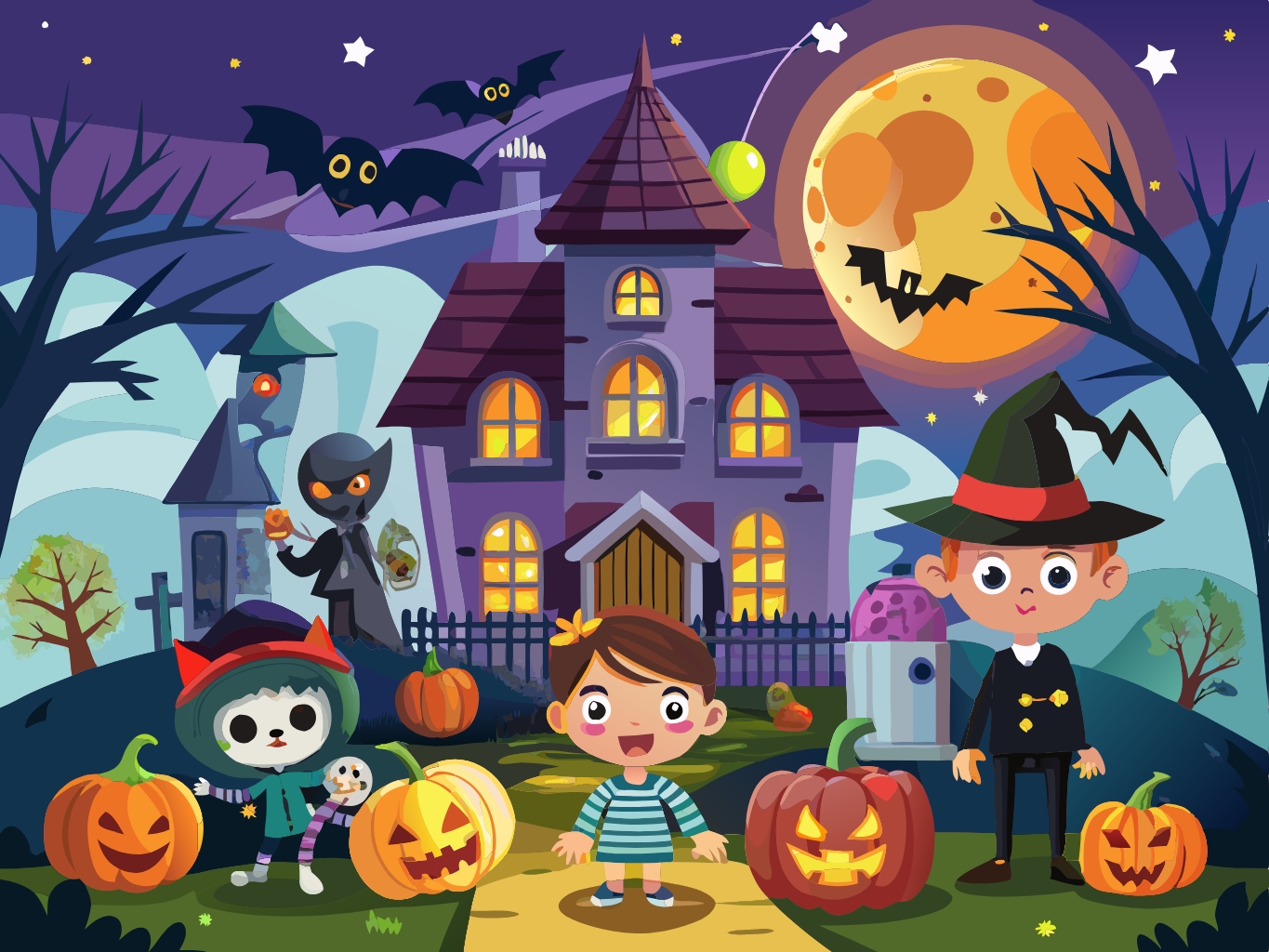 할로윈 축제 홍대 파티 호박 마녀 마법 요술 요술사 악마 svg 벡터 원본 배경 이미지 사진_halloween (4)