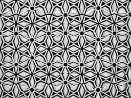 Black and White Pattern on a White Background