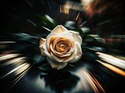 White Rose on a Black Background