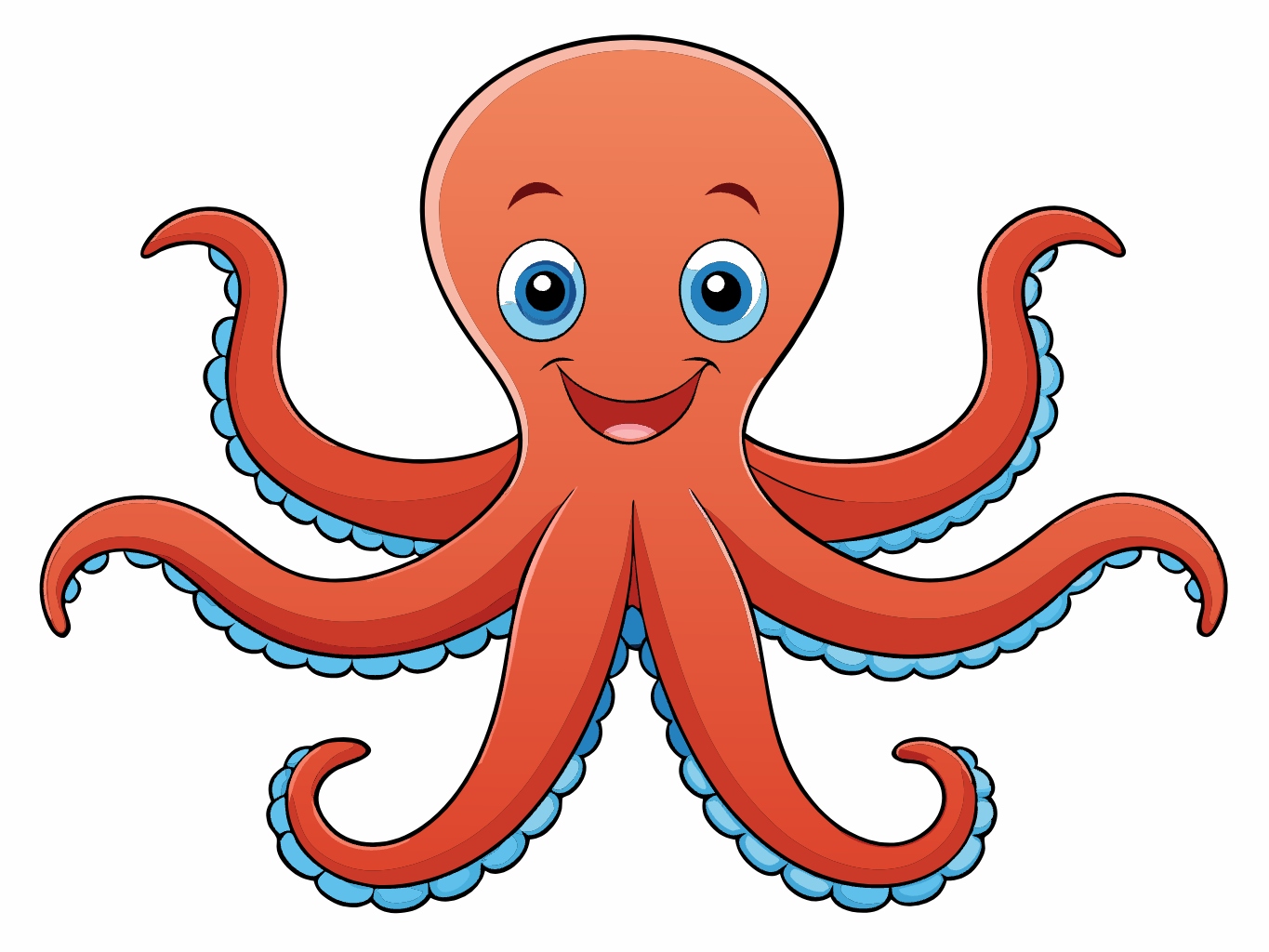 벡터, 이미지문어, 옥토퍼스, 연체동물 (11)