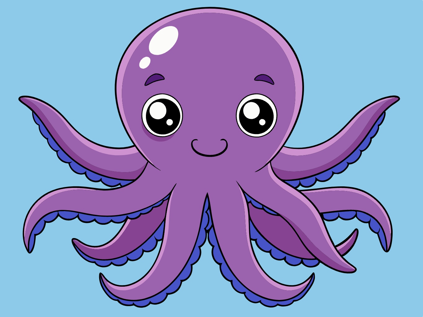 벡터, 이미지문어, 옥토퍼스, 연체동물 (12)