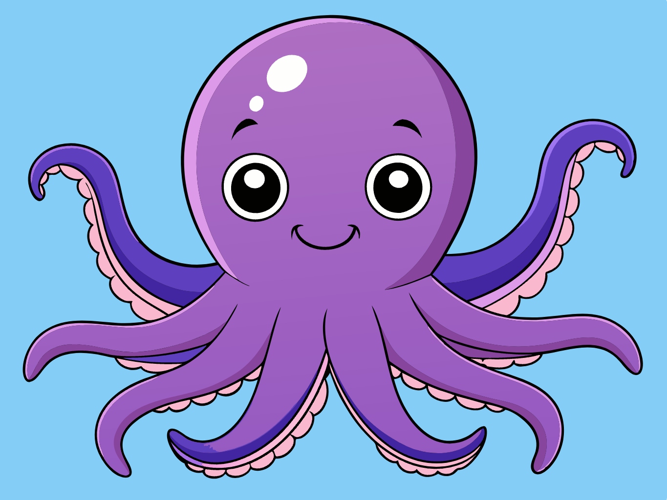 벡터, 이미지문어, 옥토퍼스, 연체동물 (13)