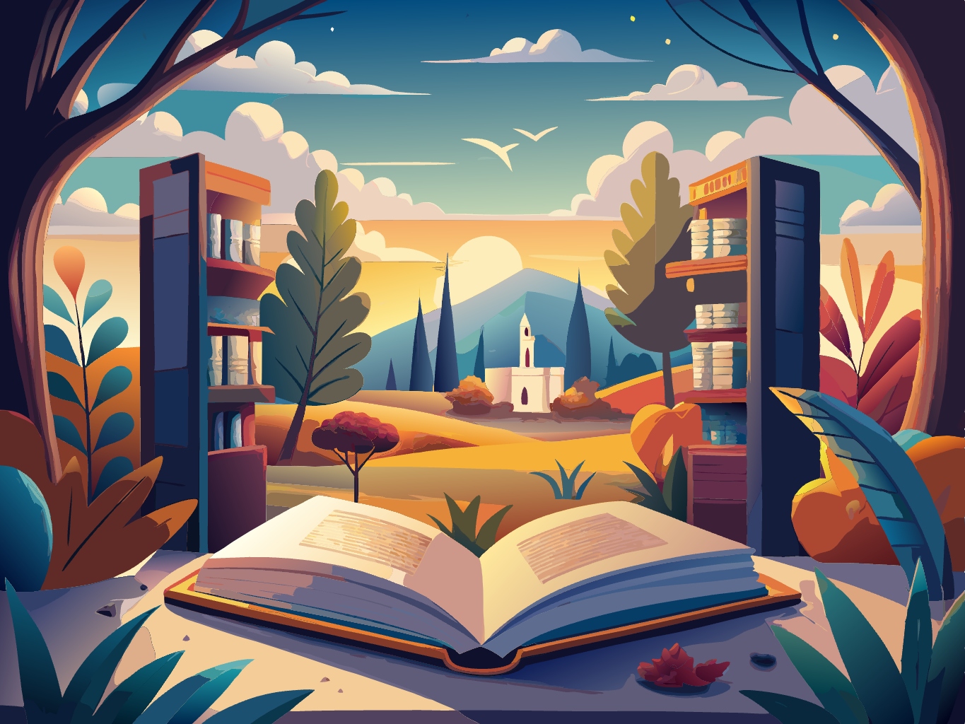 벡터, 이미지오픈북, 책, 독서, 시험 (38)