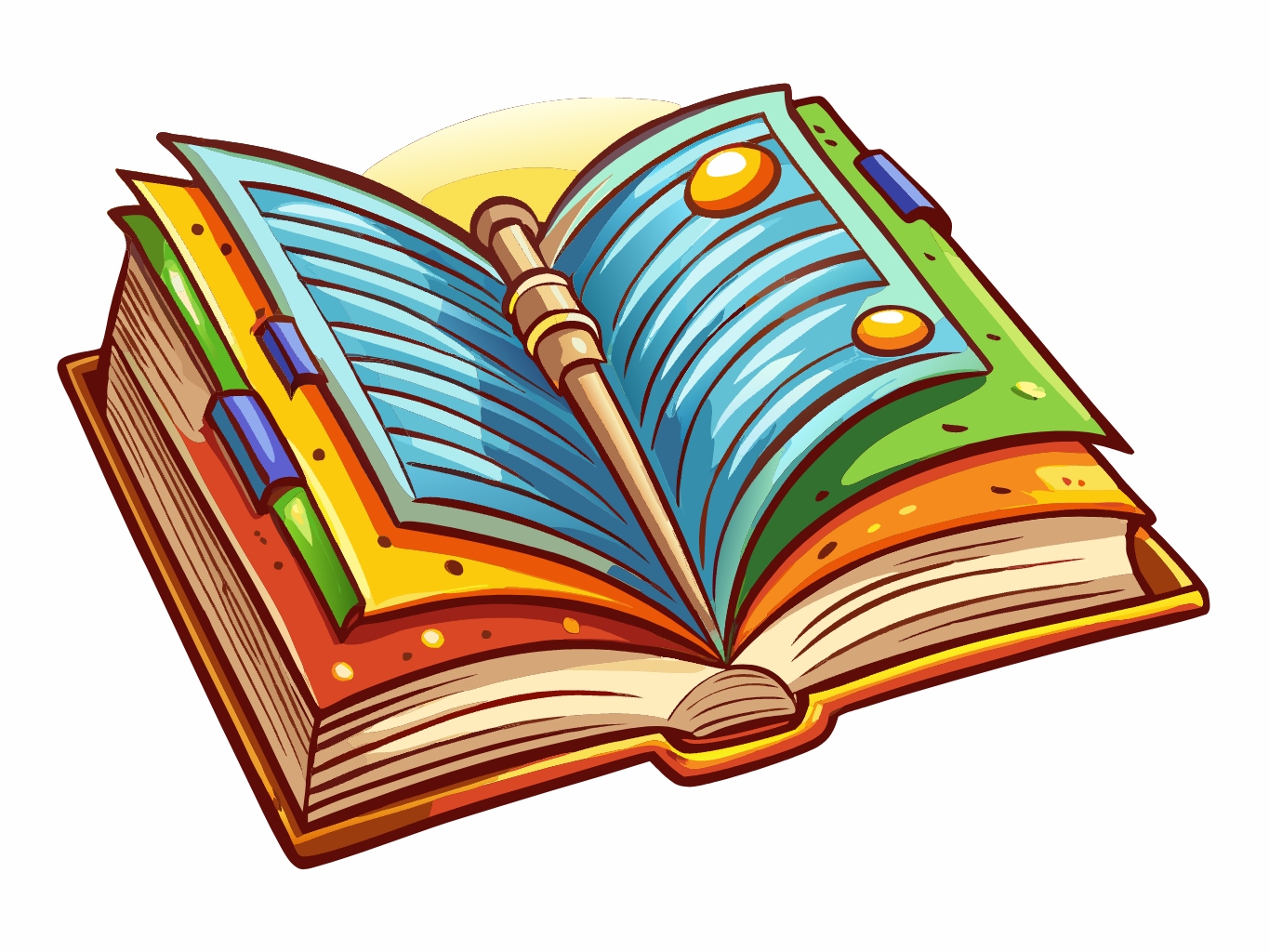 벡터, 이미지오픈북, 책, 독서, 시험 (6)