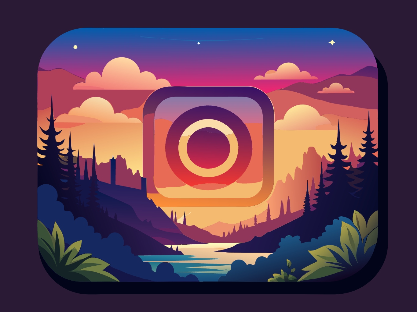 인스타그램로고, 로고, 콧수염new-instagram-logo (12)