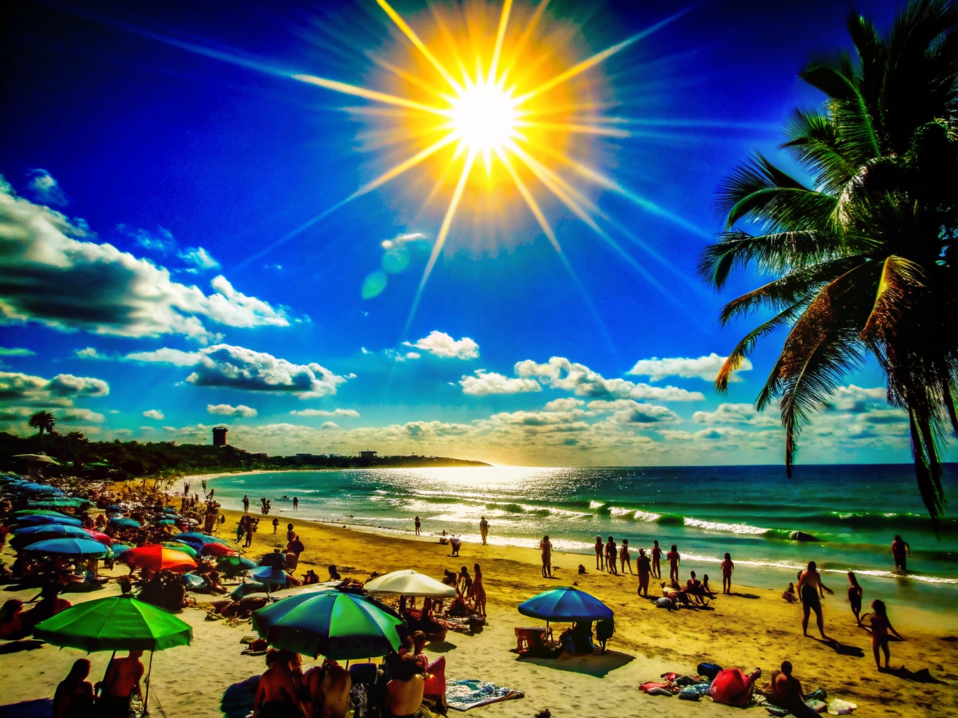 여름 휴가 무더위 태양 summer (29)_png 이미지 원본 배경 파일