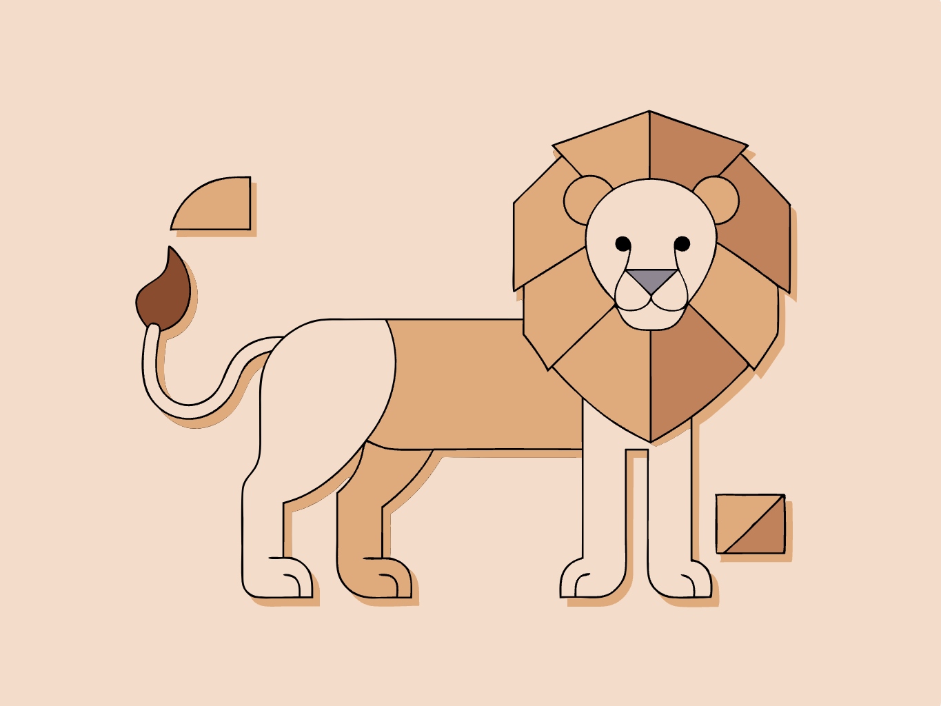 템플릿template-for-라이언 사자 lion (36)