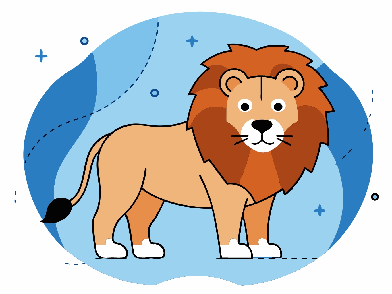 템플릿template-for-라이언 사자 lion (38)