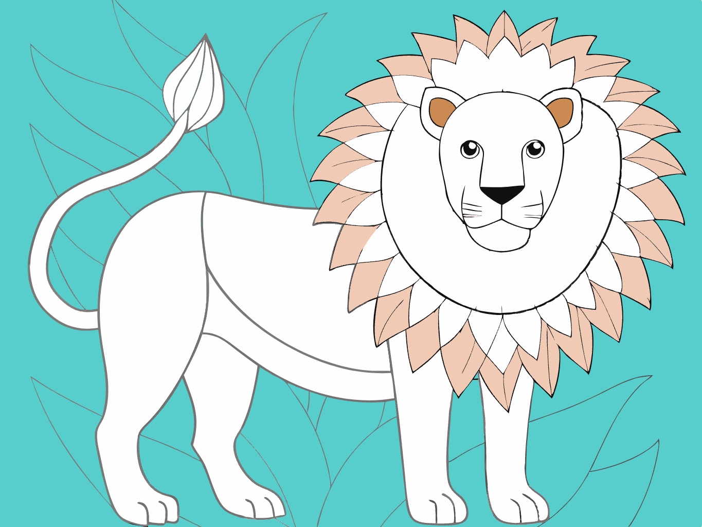 템플릿template-for-라이언 사자 lion (39)