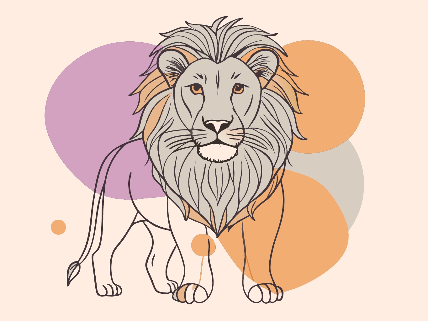 템플릿template-for-라이언 사자 lion (6)