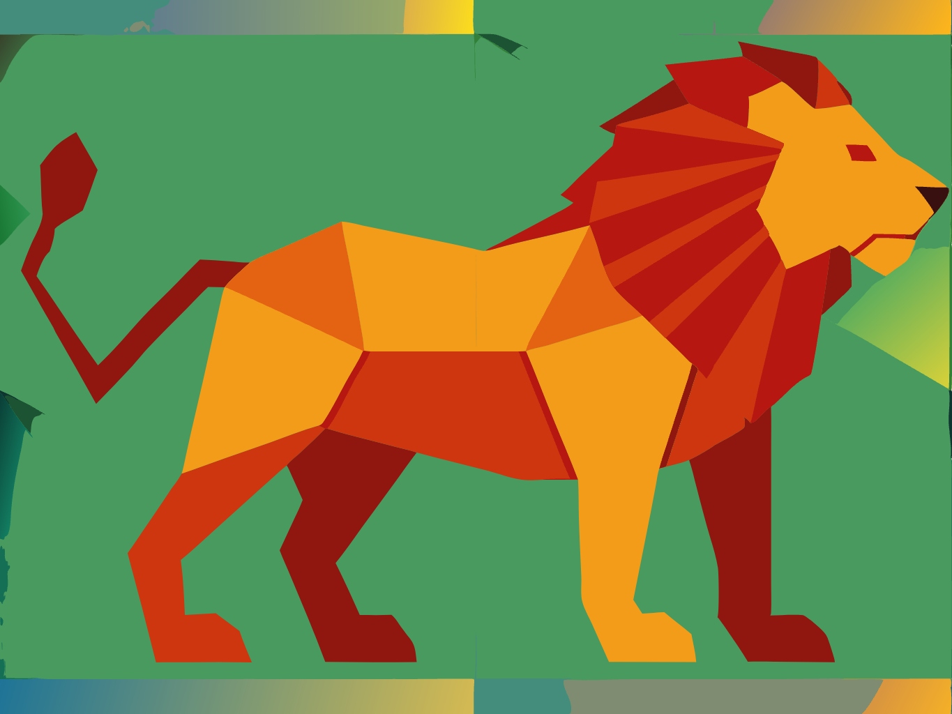 템플릿template-for-라이언 사자 lion (8)