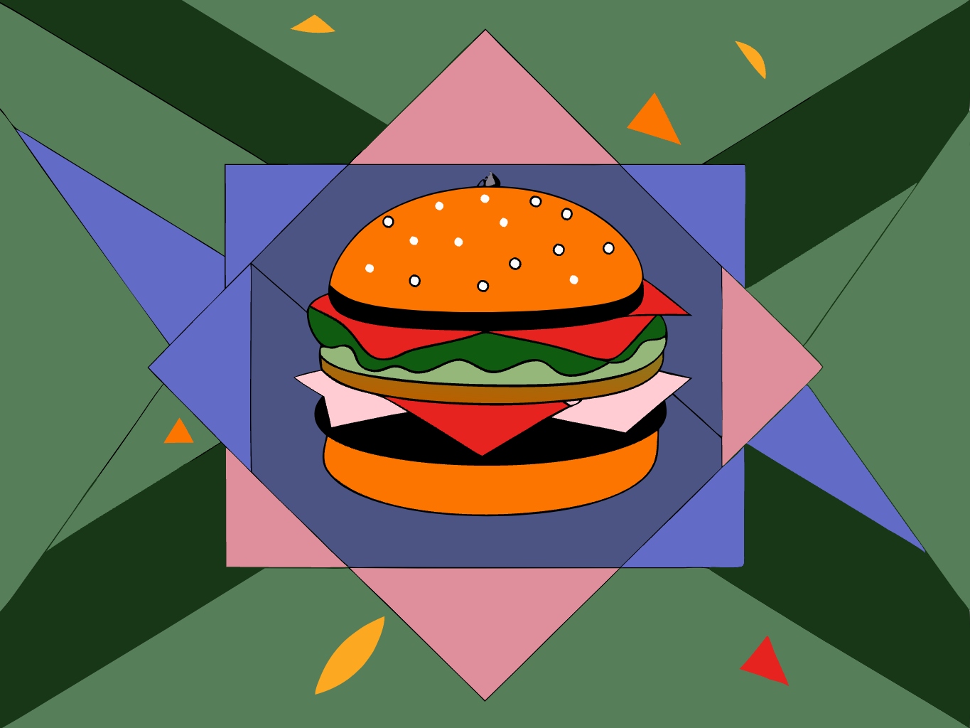템플릿template-for-버거 햄버거 burger (7)