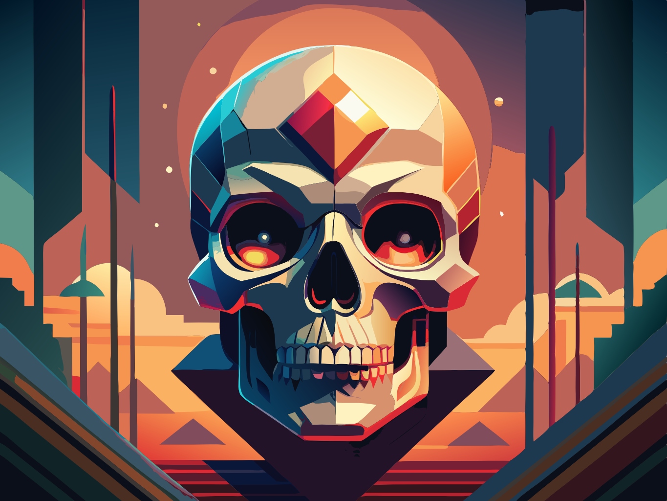 템플릿 template-for-두개골 머리 대가리 skull (37)