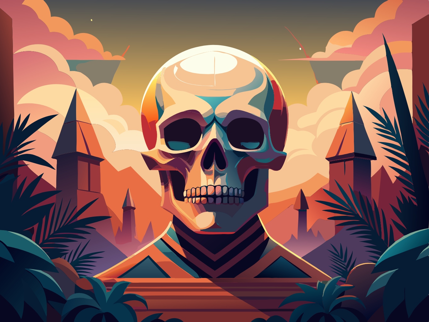 템플릿 template-for-두개골 머리 대가리 skull (38)