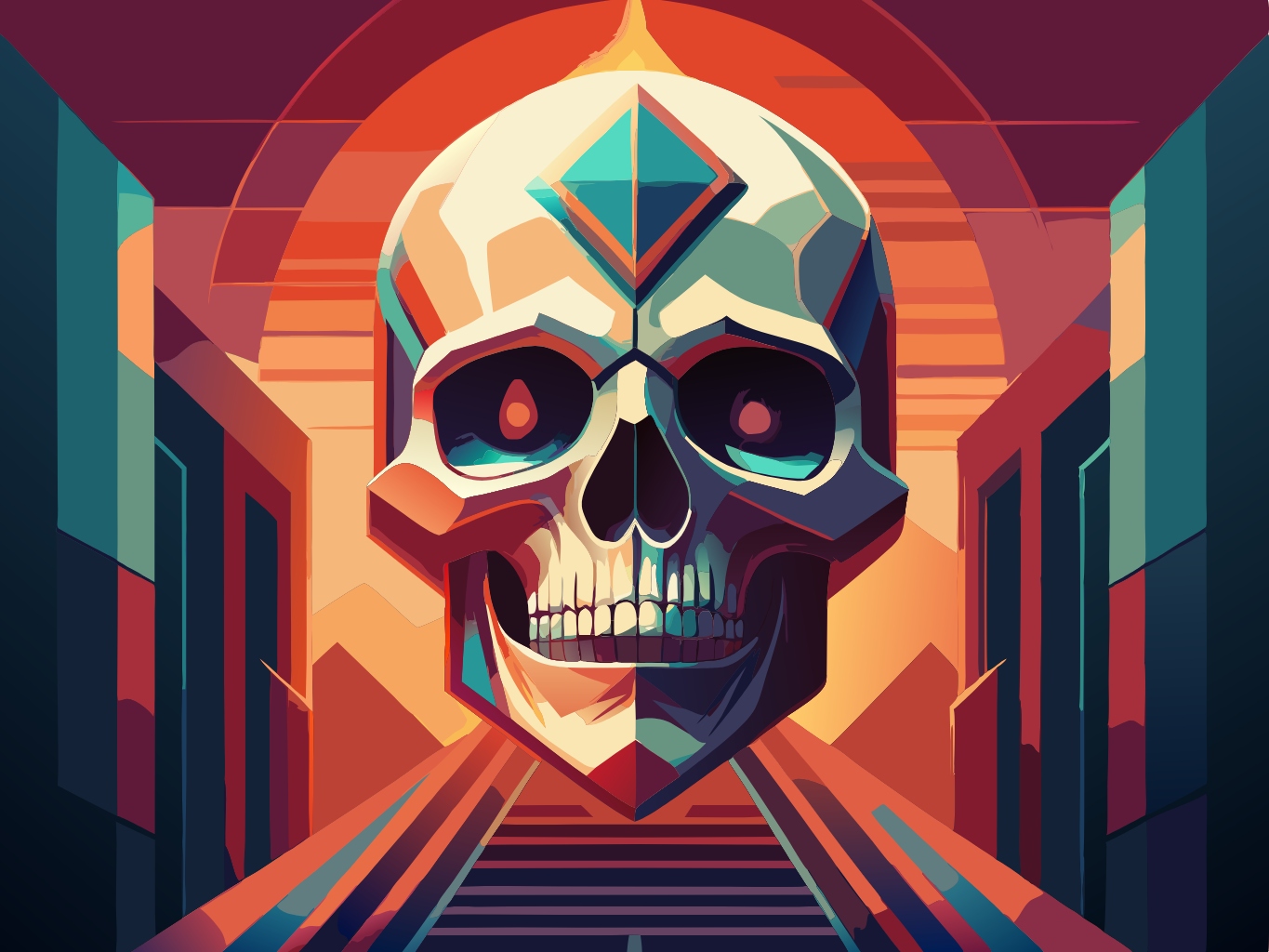 템플릿 template-for-두개골 머리 대가리 skull (39)