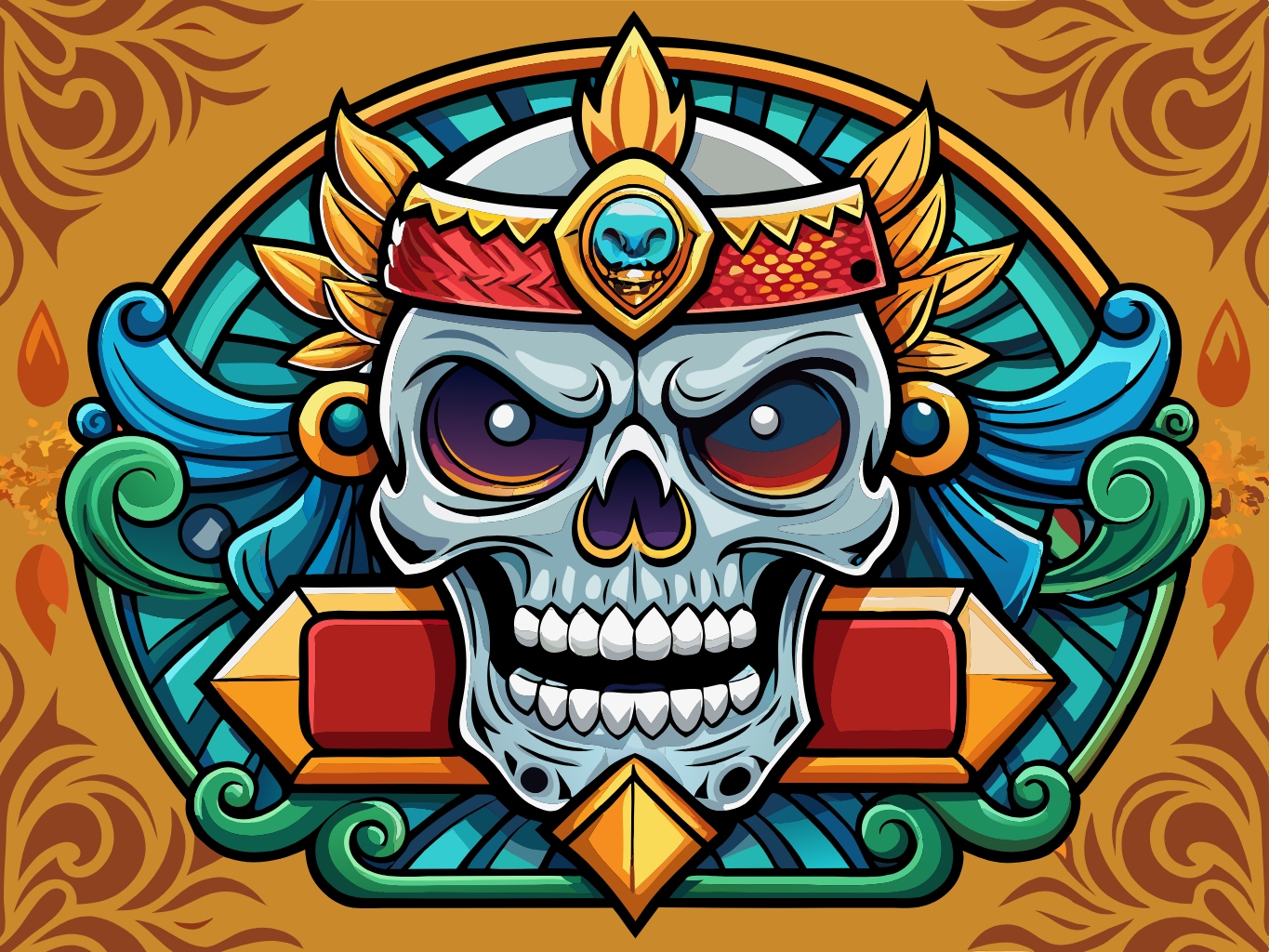 템플릿 template-for-두개골 머리 대가리 skull (7)