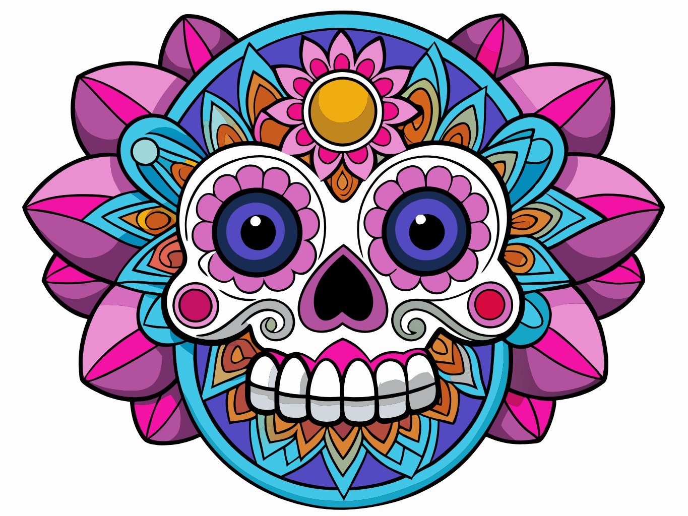 템플릿 template-for-두개골 머리 대가리 skull (8)