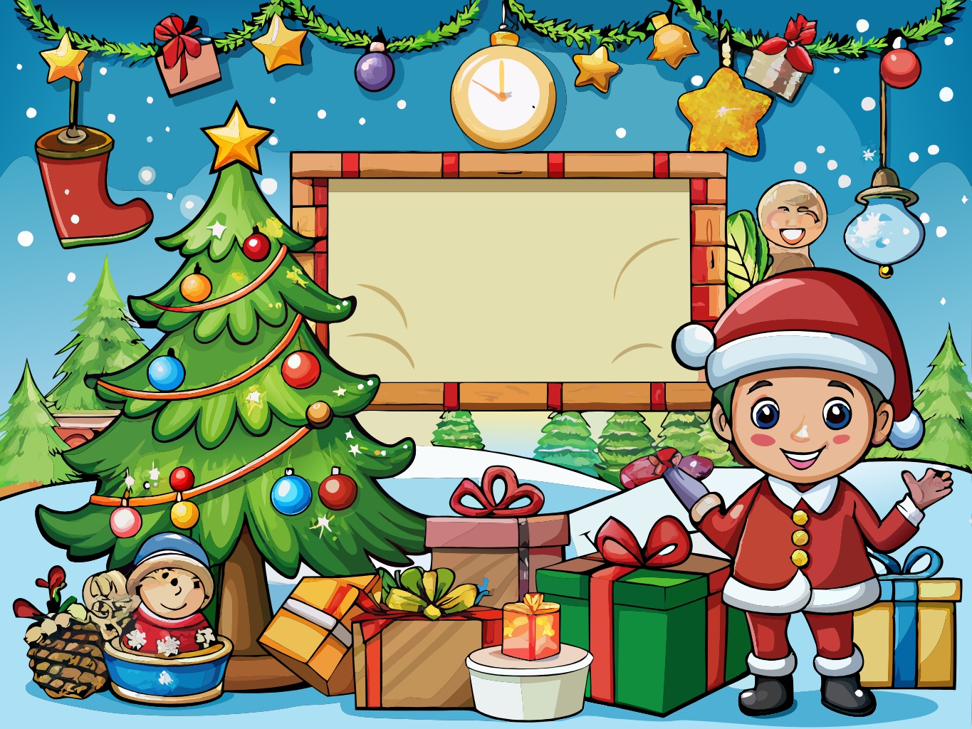 템플릿 template-for-성탄절 크리스마스 christmas (8)