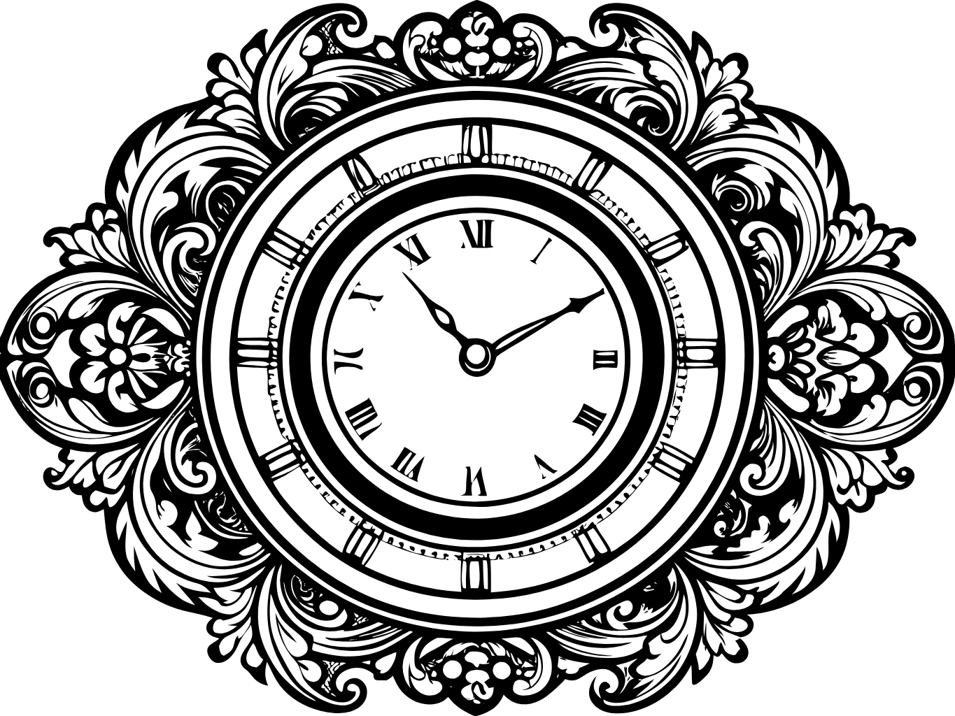 템플릿 template-for-시계 클락 clock (5)