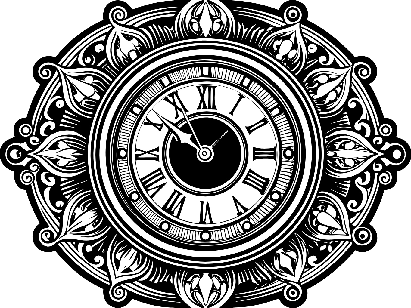 템플릿 template-for-시계 클락 clock (6)