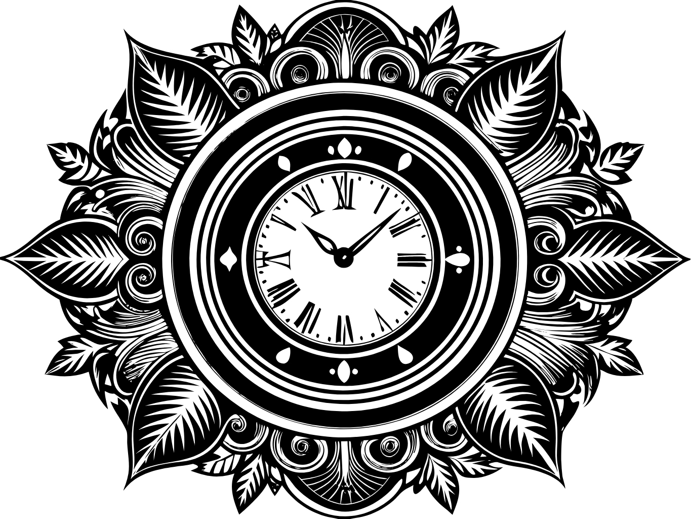 템플릿 template-for-시계 클락 clock (7)