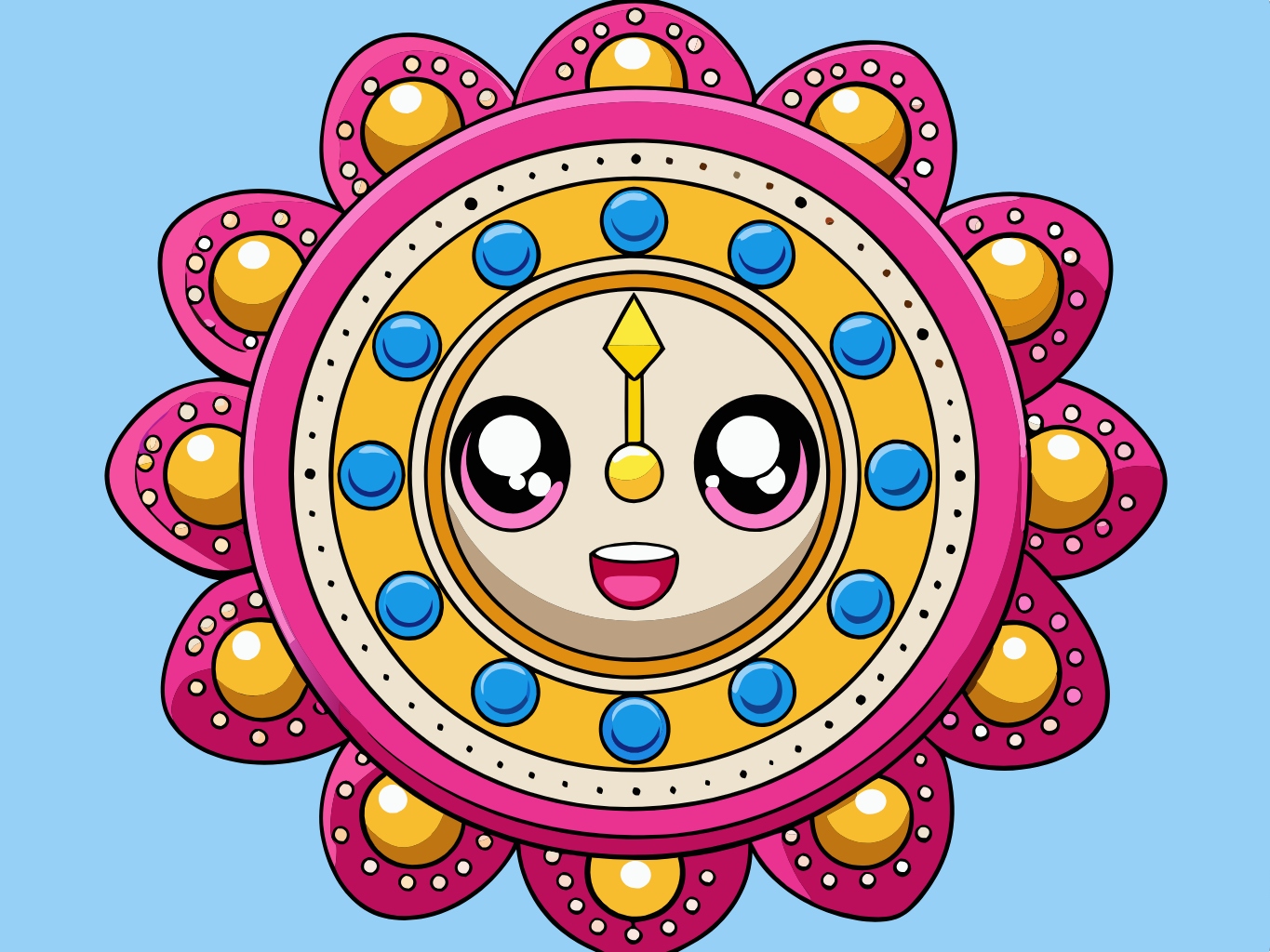 템플릿 template-for-시계 클락 clock