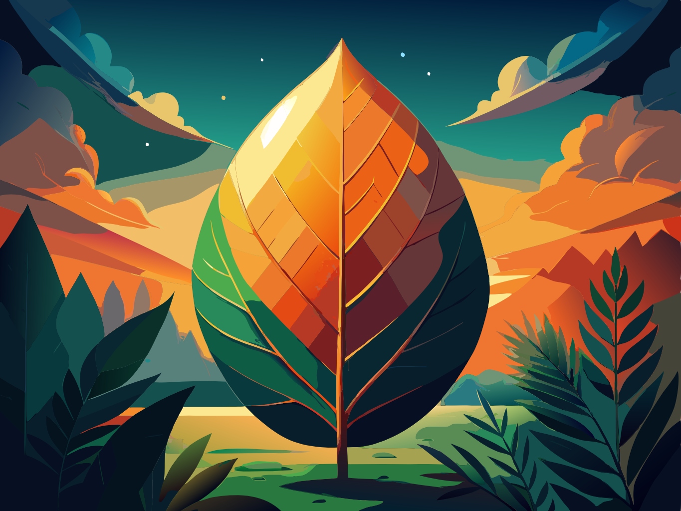 템플릿 template-for--잎 잎사귀 낱장 리프 leaf (12)