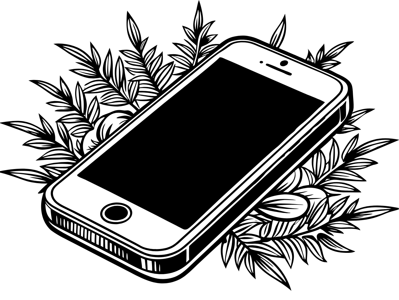 템플릿 template-for-전화기 수화기 폰 phone (4)