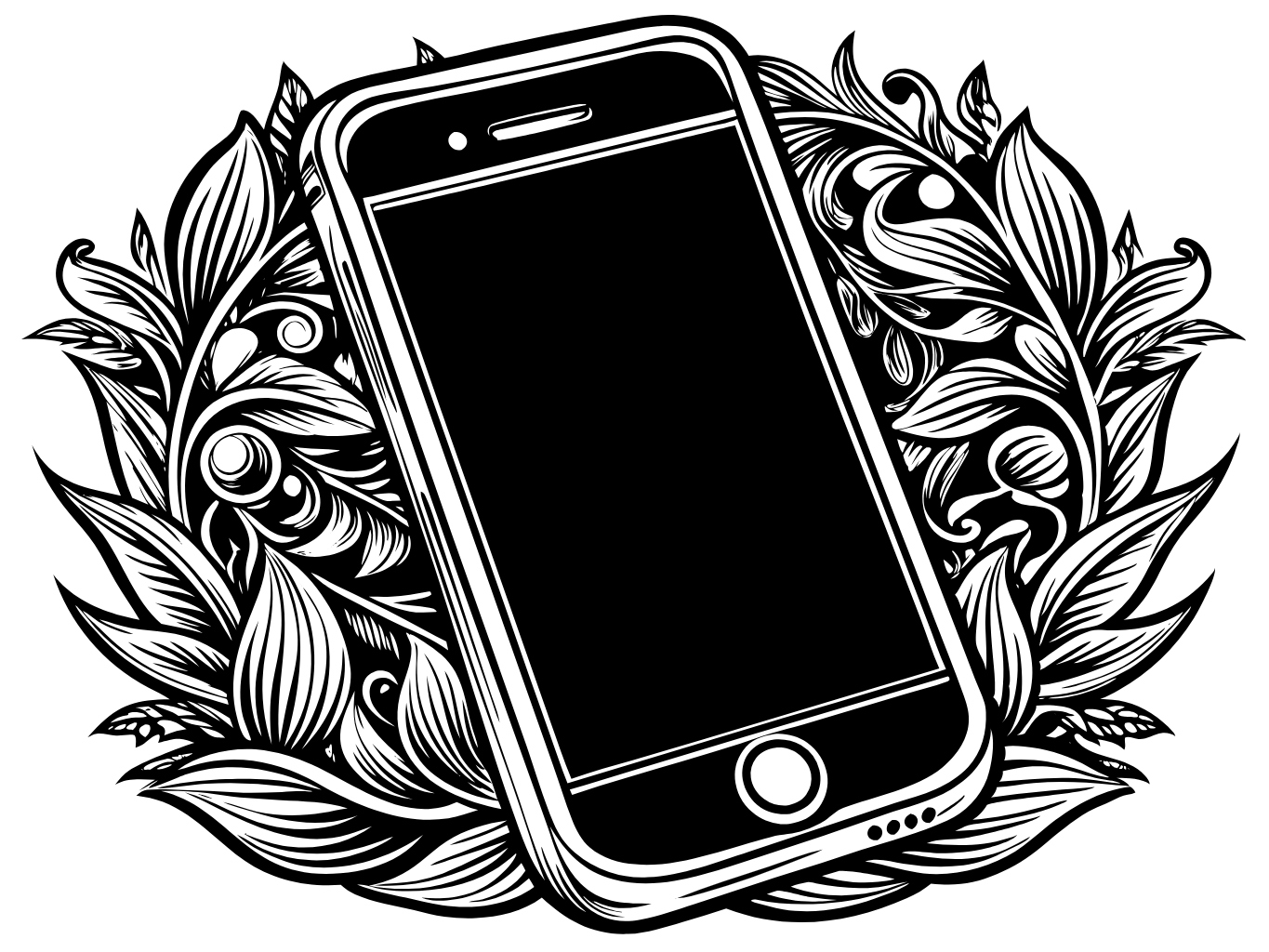 템플릿 template-for-전화기 수화기 폰 phone (7)