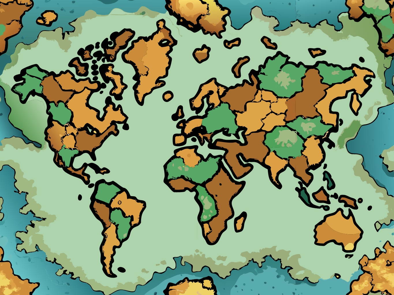 템플릿 template-for-지도 세계지도 월드맵 worldmap (4)