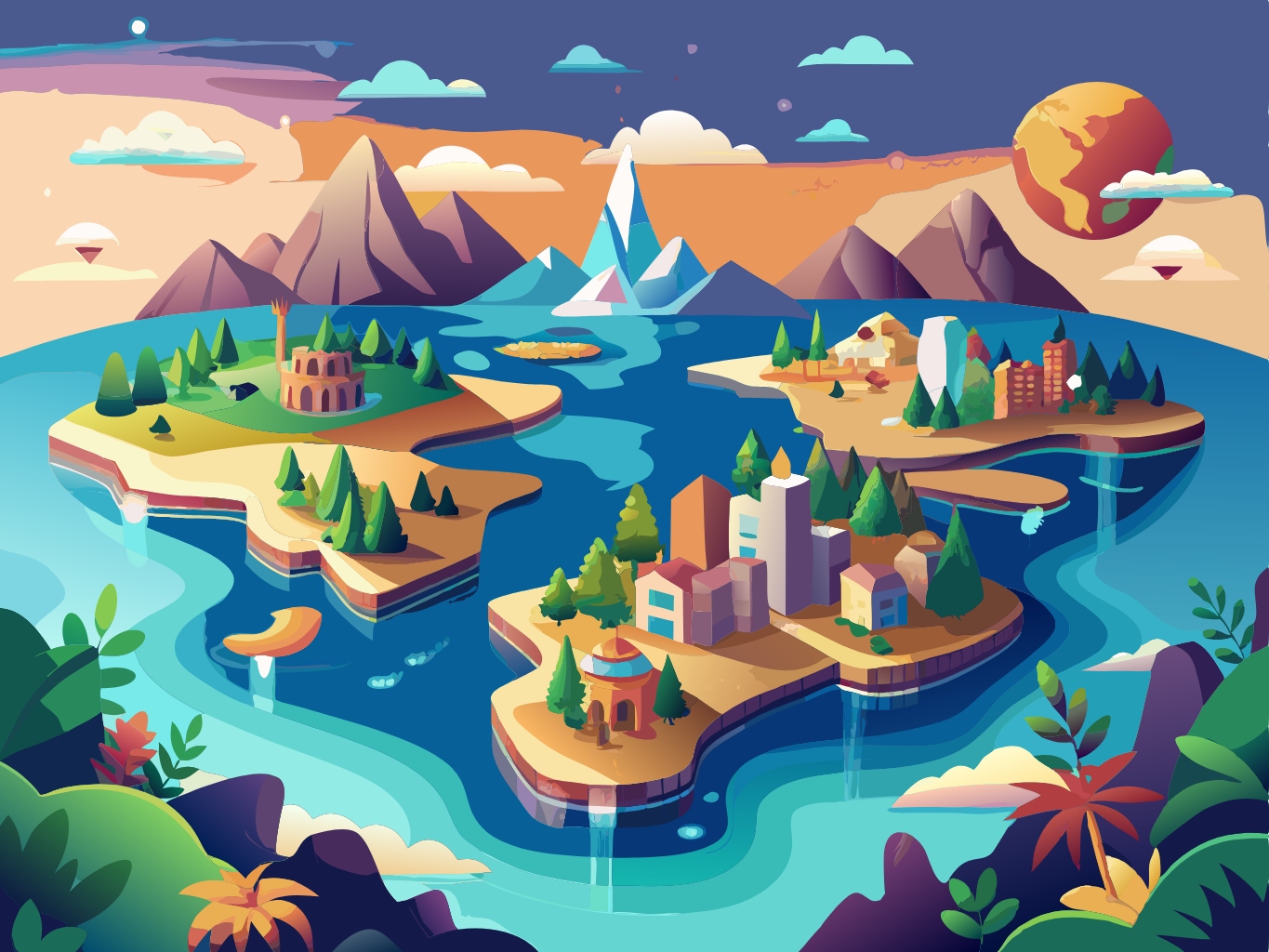 템플릿 template-for-지도 세계지도 월드맵 worldmap (9)