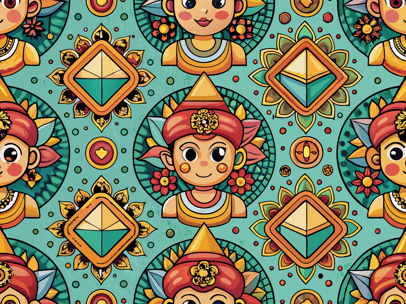 템플릿 template-for-패턴 양식 무늬 pattern (9)