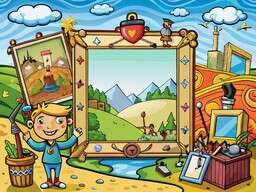 Book Cover with an Image of a Picture Frame and an Image of a Picture Frame on the Cover