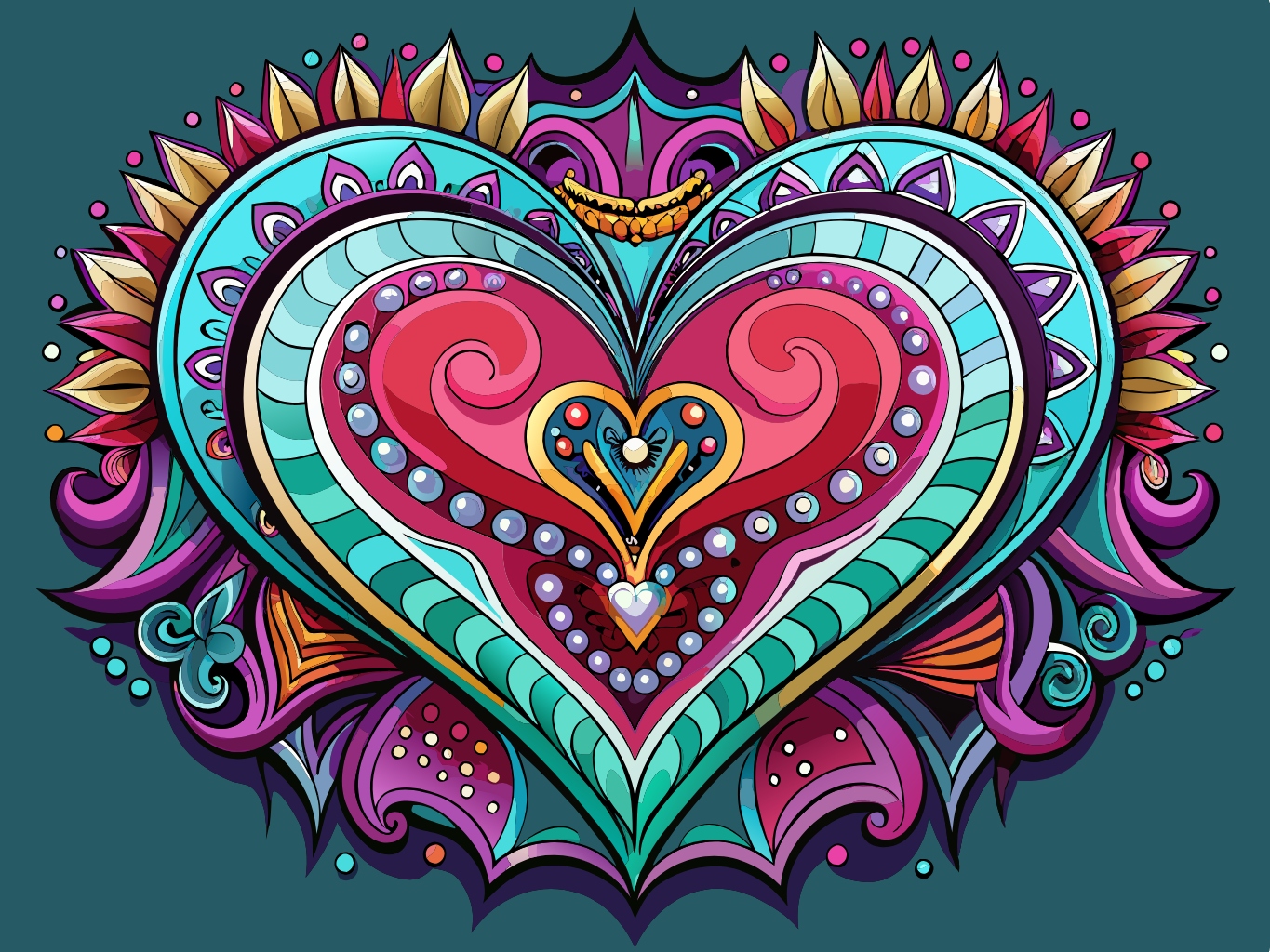 템플릿 template-for-하트 심장 가슴 heart