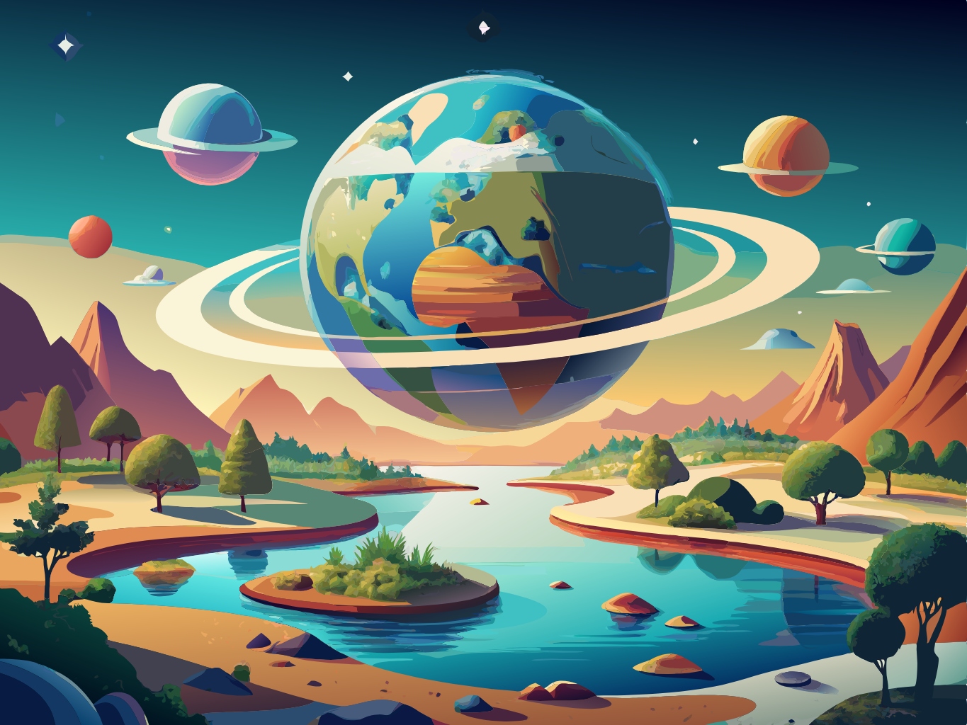 월드, 세상, 세계, 지구world (25)벡터이미지