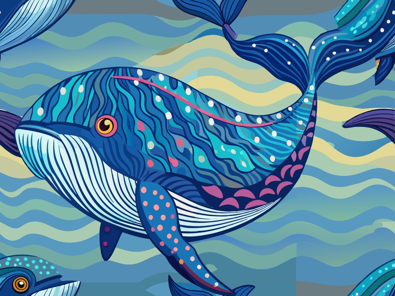 웨일, 고래, 범고래, 바다whale (37)벡터이미지