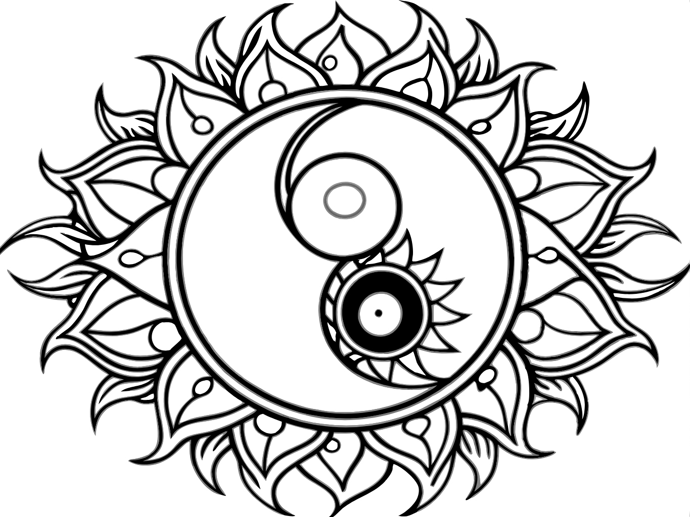 음양, 음과양, 풍수, 고대신앙yin-yang (8)벡터이미지