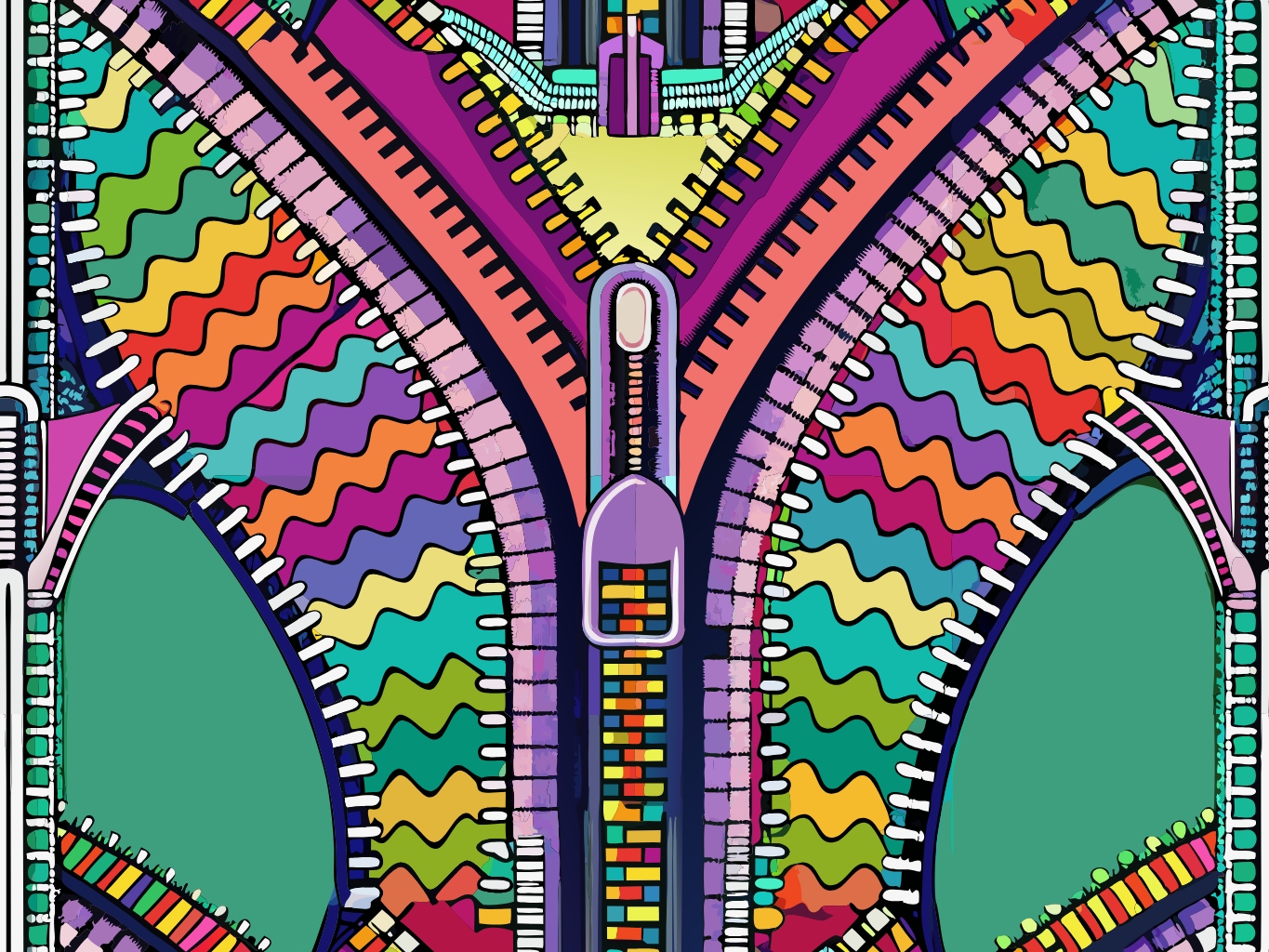 지퍼, 자크, 의류, 옷zipper (36)벡터이미지