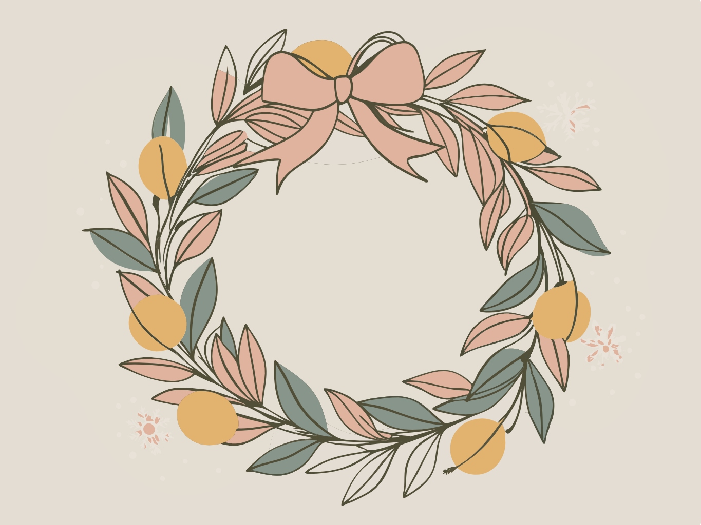 화환, 크리스마스, 화관wreath (5)벡터이미지