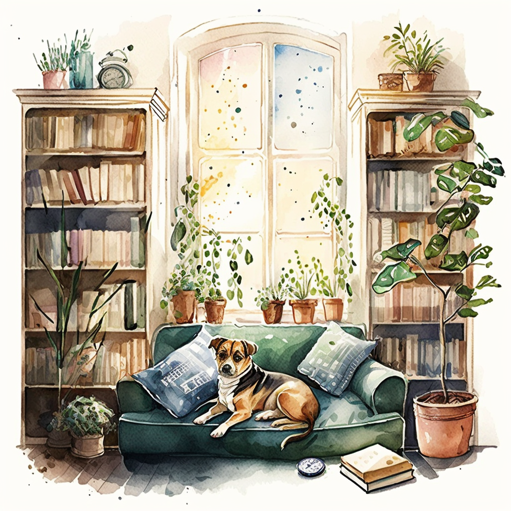 나른한 오후 강아지2