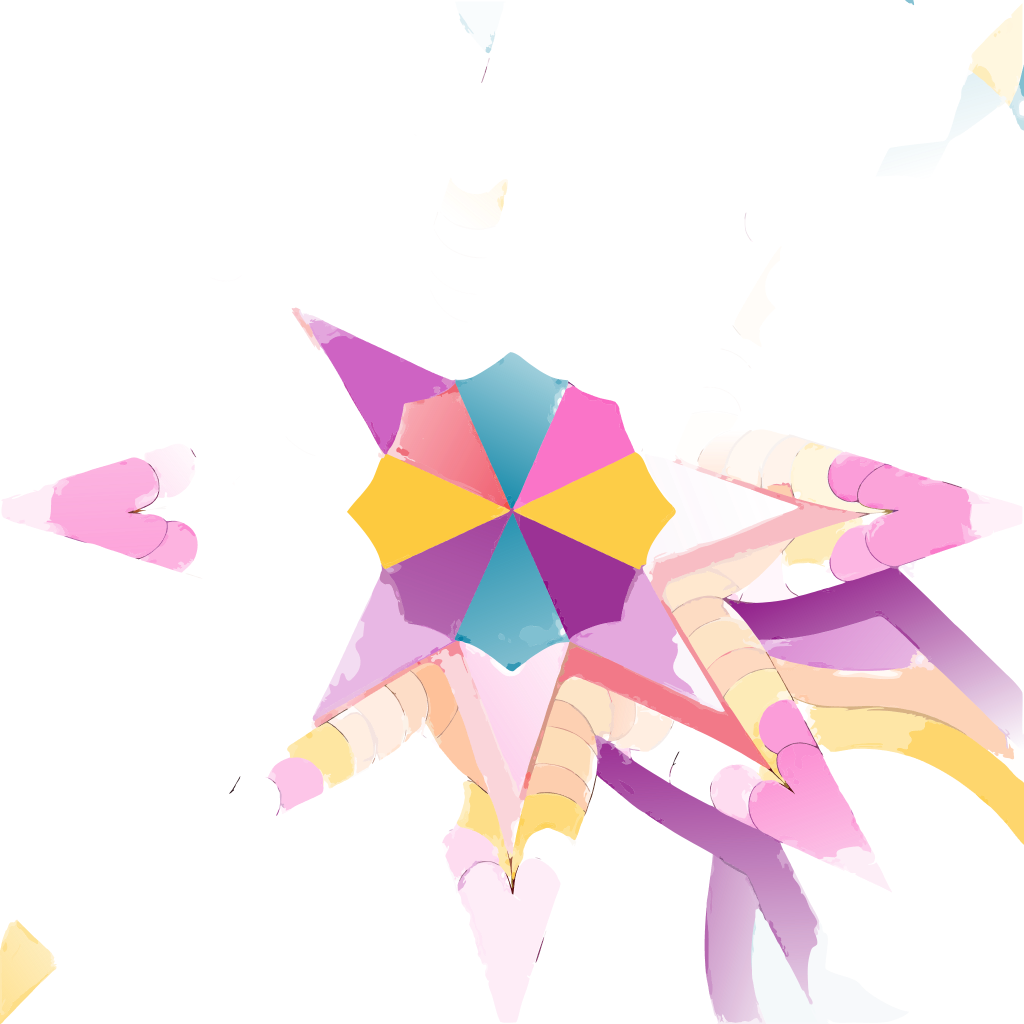 별 문양 배경없이 컬러로  2