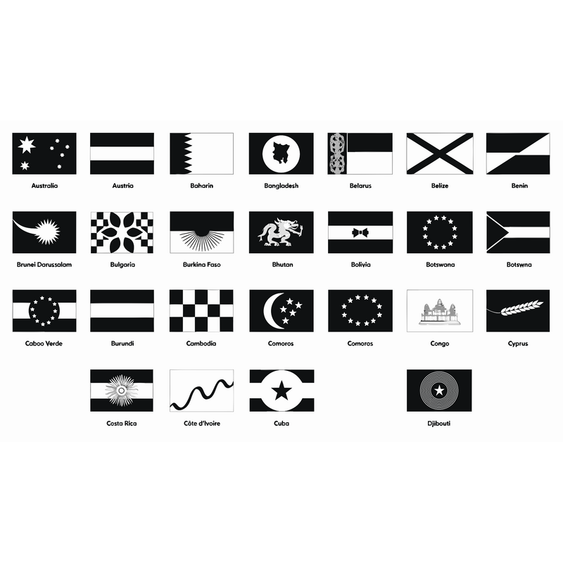 국가 플래그 세트