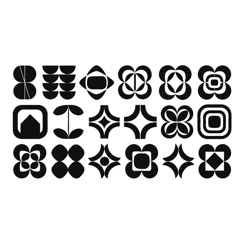 Floral Geometric 그리드