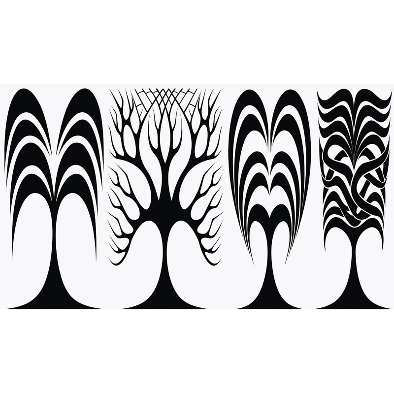 Minimal Abstract 나무 세트 3