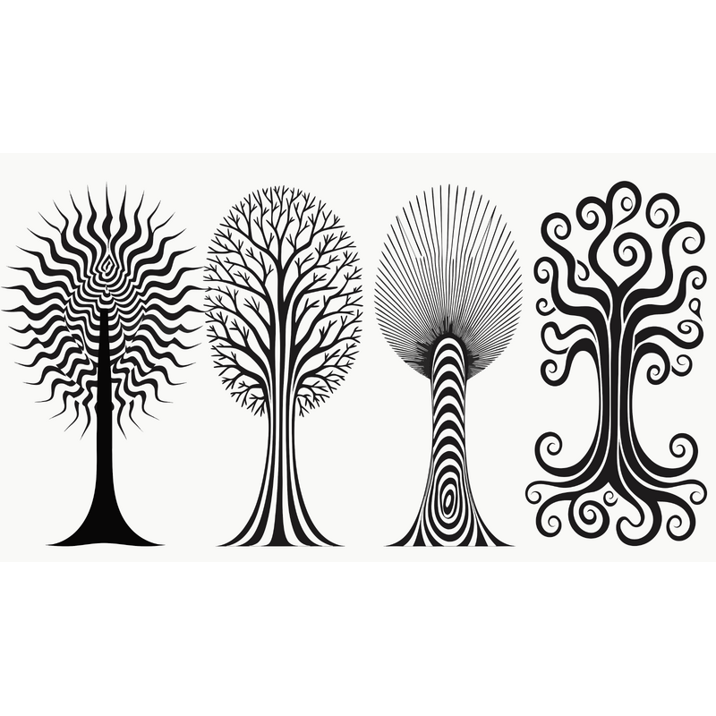 무늬 트리 세트 2